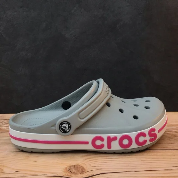 Жіночі крокси Crocs Bayaband Clog Light Grey/Candy Pink (40-41, сірий) - зображення 11
