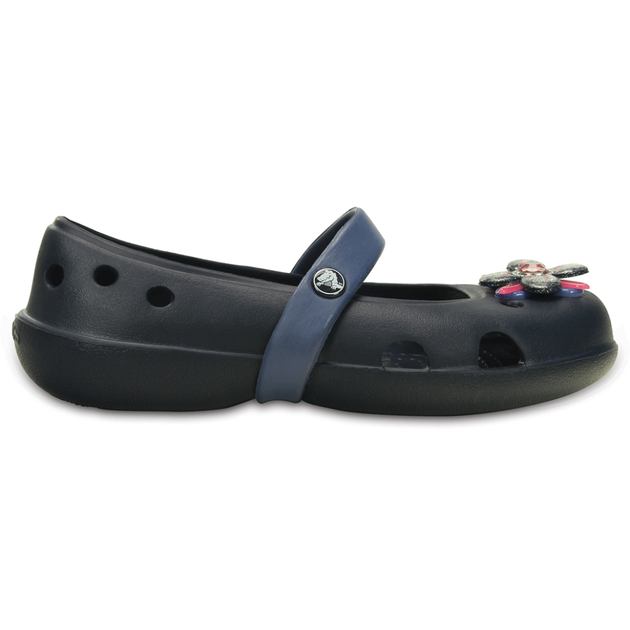 Балетки Крокс Дитячі Темно-Сині Crocs Keeley Springtime Flat Navy (23/24, синій) - Фото 10 Балетки Крокс Дитячі Темно-Сині Crocs Keeley Springtime Flat Navy (23/24, синій) - зображення 10
