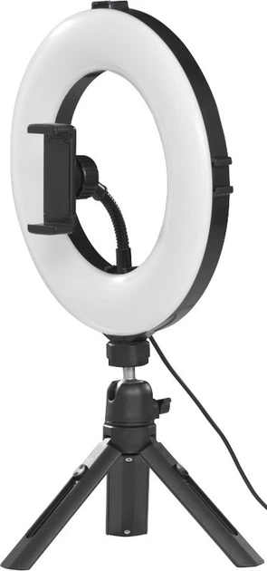 Lampa pierścieniowa ze statywem Hama Smart-80 V2 Black (4007249046574) - obraz 2