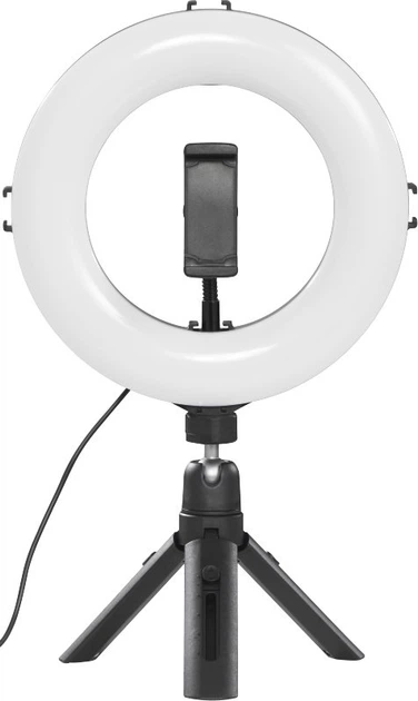Lampa pierścieniowa ze statywem Hama Smart-80 V2 Black (4007249046574) - obraz 9