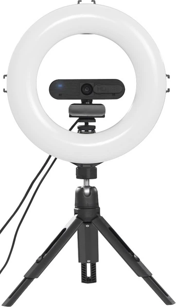 Lampa pierścieniowa ze statywem Hama Smart-80 V2 Black (4007249046574) - obraz 12