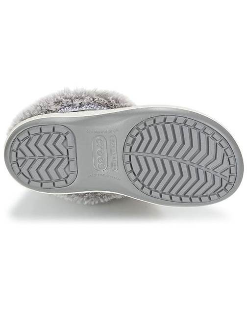 Дитячі крокси зимові чоботи для дівчинки Crocs Crocband Winter Boot Grey (33-34, сірий) - Фото 4 Дитячі крокси зимові чоботи для дівчинки Crocs Crocband Winter Boot Grey (33-34, сірий) - изображение 4