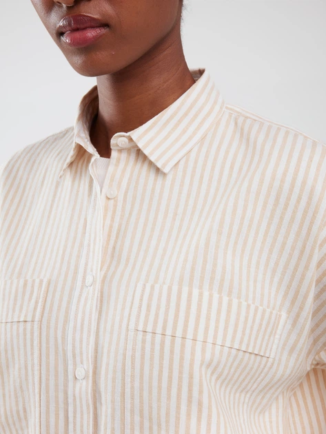 Koszula damska bawełniana Big Star Endasa 805 L Beżowa (5900714852146) - obraz 5