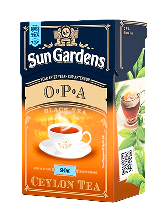 Чай чорний листовий Sun Gardens OPA 90 г - Фото 2 Чай чорний листовий Sun Gardens OPA 90 г - зображення 2