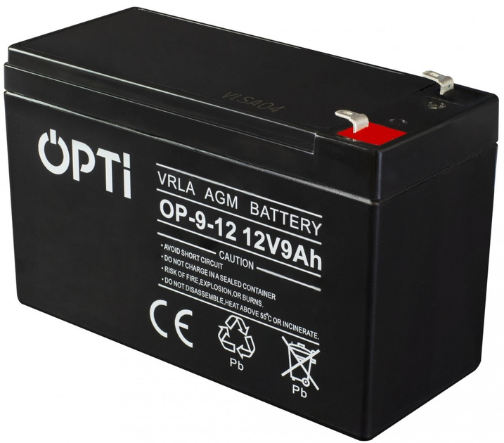 Акумуляторна батарея Volt Polska AGM OPTI 12V 9 Ah (6AKUV009AG) - зображення 1