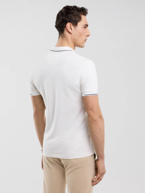 Поло довге чоловіче Big Star Polian 100 M Біле (5900714850883) - зображення 2