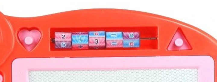 Магнітна дошка для малювання LEAN Toys червоний слон з відбитками (5905884458136) - зображення 2