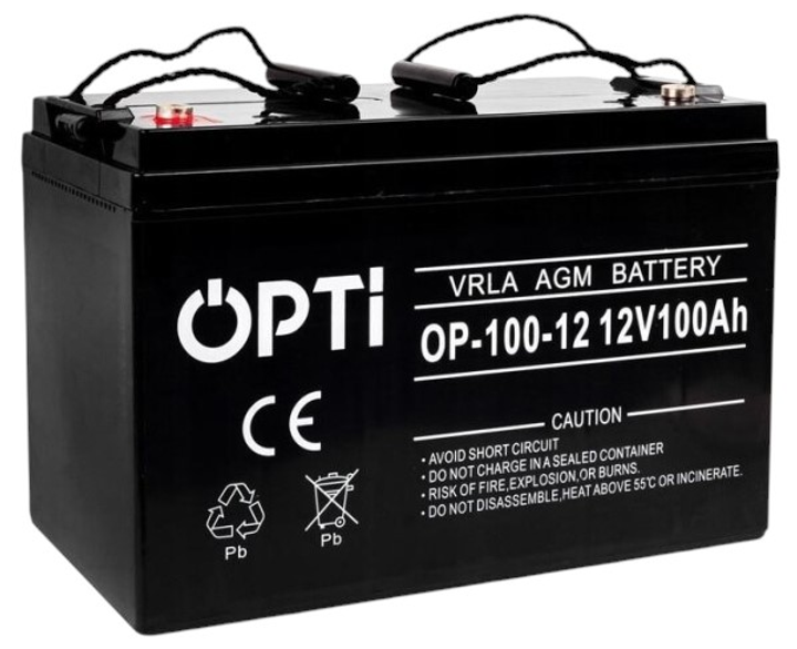 Akumulator Volt Polska AGM OPTI 12V 100 Ah (6AKUV100AG) - obraz 3