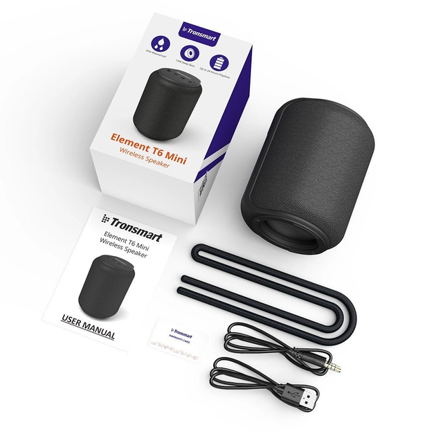 Głośnik przenośny Tronsmart T6 Mini Black (6975606871658) - obraz 3