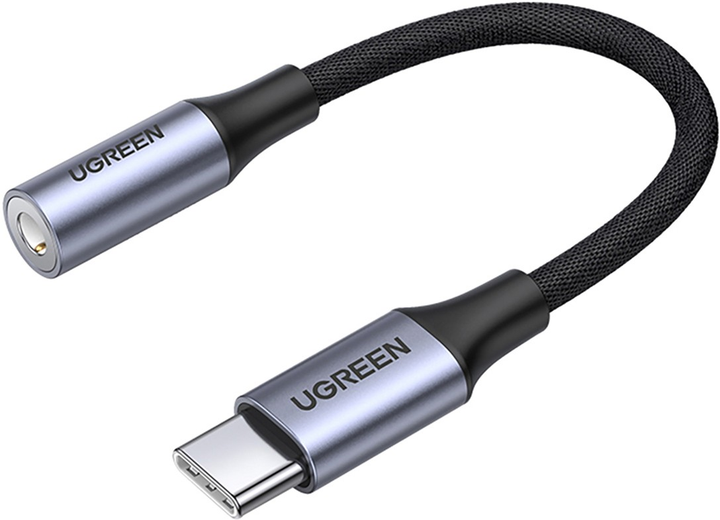 Адаптер Ugreen AV161 USB Type-C - mini jack 3.5 мм 0.1 м Grey (6957303805846) - зображення 1