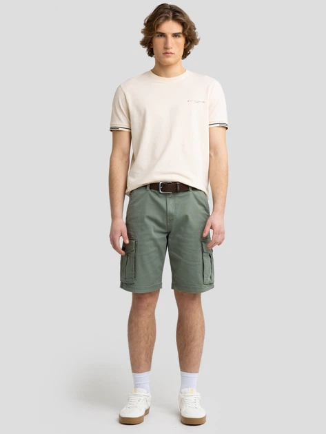 Шорти бавовняні довгі чоловічі Big Star Morrise 303 W33 Зелені (5900714854546) - зображення 4