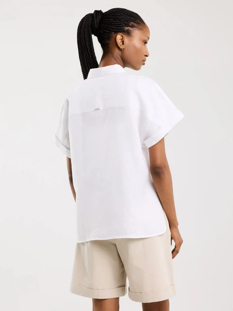 Koszula damska lniana Big Star Riore 101 XL Biała (5900714885809) - obraz 2