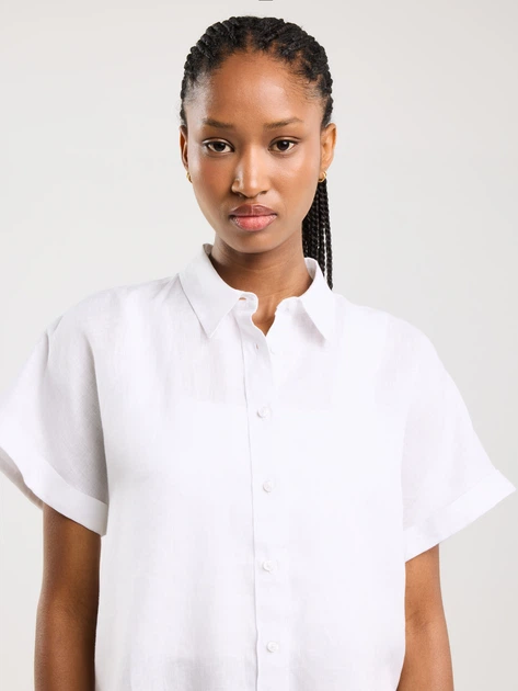 Koszula damska lniana Big Star Riore 101 XL Biała (5900714885809) - obraz 6