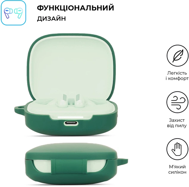 Чехол ArmorStandart Hang Case для Xiaomi Redmi Buds 6 Green (ARM83392) - изображение 2
