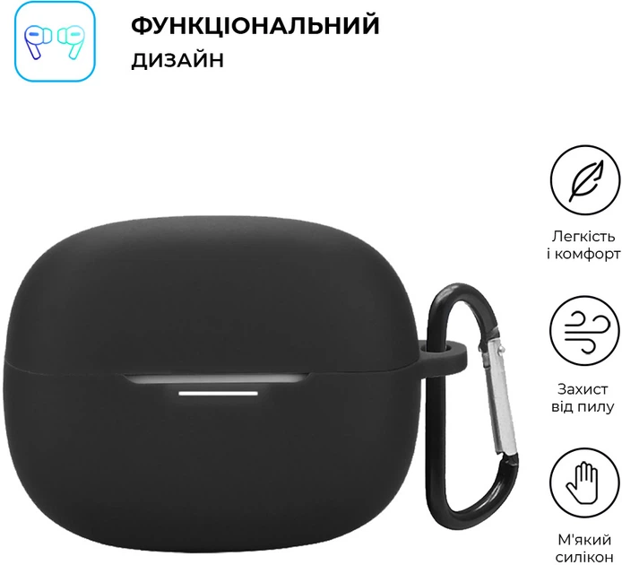 Чехол ArmorStandart Hang Case для Xiaomi Redmi Buds 6 Pro Black (ARM83394) - изображение 2