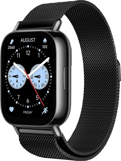 Міланська Петля Milano для Redmi Watch 5 Lite / 5 Active Black (40161-2B) - Фото 1 Міланська Петля Milano для Redmi Watch 5 Lite / 5 Active Black (40161-2B) - зображення 1