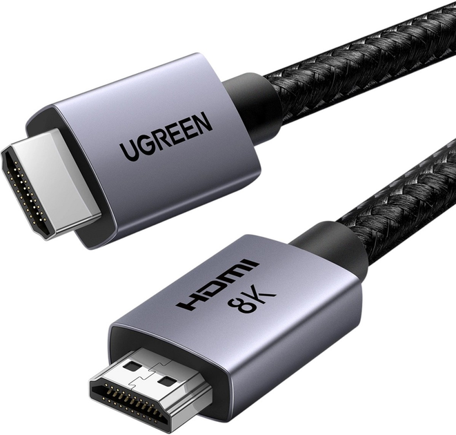 Kabel Ugreen HD171 HDMI - HDMI v2.1 8K 5 m Gray (AT6941876233762) - obraz 2