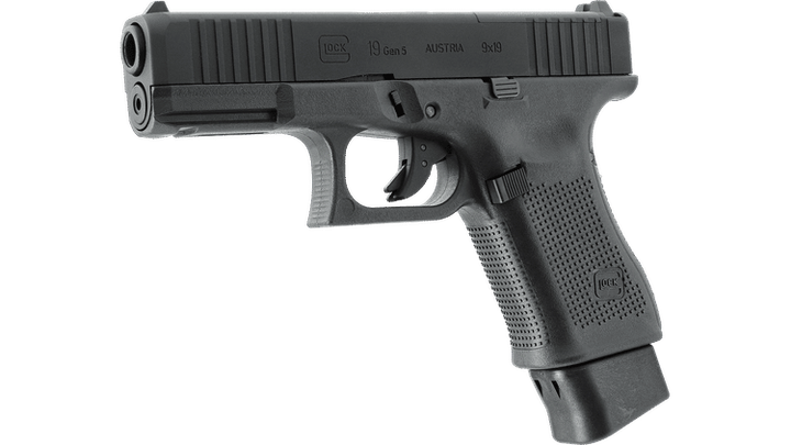 Пневматический пистолет Umarex Glock 19 Gen5 MOS BLK Blowback (кал. 4,5 мм) - Фото 5 Пневматический пистолет Umarex Glock 19 Gen5 MOS BLK Blowback (кал. 4,5 мм) - изображение 5