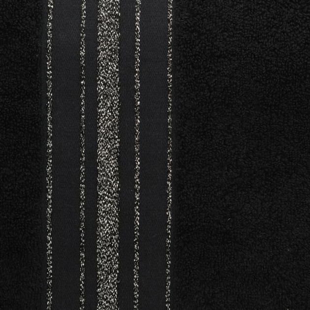Ręcznik Homla Duke bawełniany Czarny z paskami lureksowymi 70 x 130 cm (5902869926086) - obraz 7