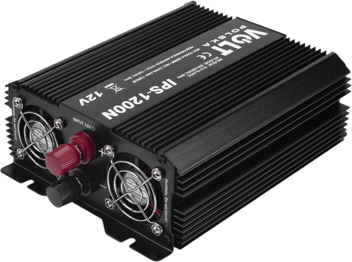 Перетворювач напруги Volt Polska IPS 1200 N 12/230V 800/1200W (3IPS120012) - зображення 2