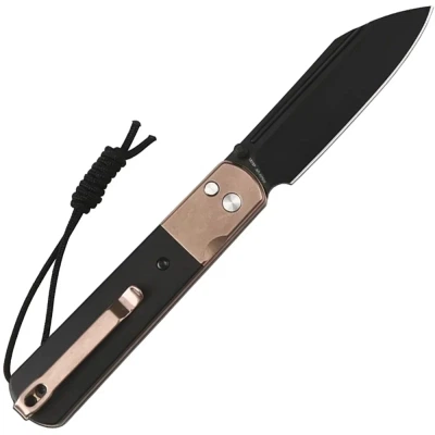 Нож Artisan Holm AR-RPM9 Rose Gold PVD Steel+Ebony Inlay (1875P-BRG) - изображение 2