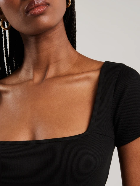 Плаття міді літнє жіноче Big Star Felice 906 L Чорне (5900714861605) - зображення 5