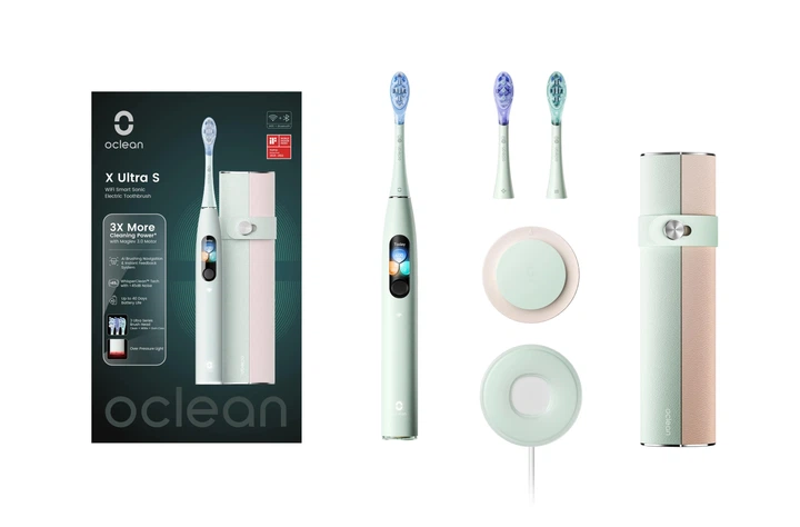 Електрична зубна щітка Oclean X Ultra Set Green (6970810553505) - Фото 6 Електрична зубна щітка Oclean X Ultra Set Green (6970810553505) - изображение 6