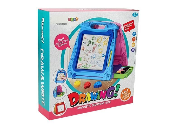 Znikopis magnetyczny LEAN Toys dwustronna, z pisakami i magnesami (5905214972431) - obraz 5