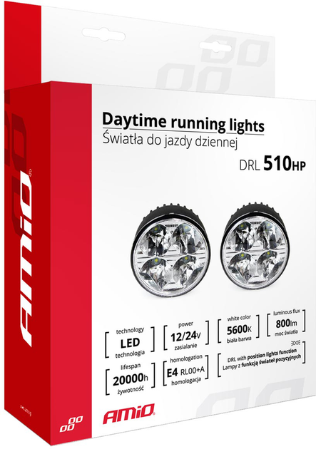 Денні ходові вогні Amio DRL 510HP (5903293015247) - зображення 8