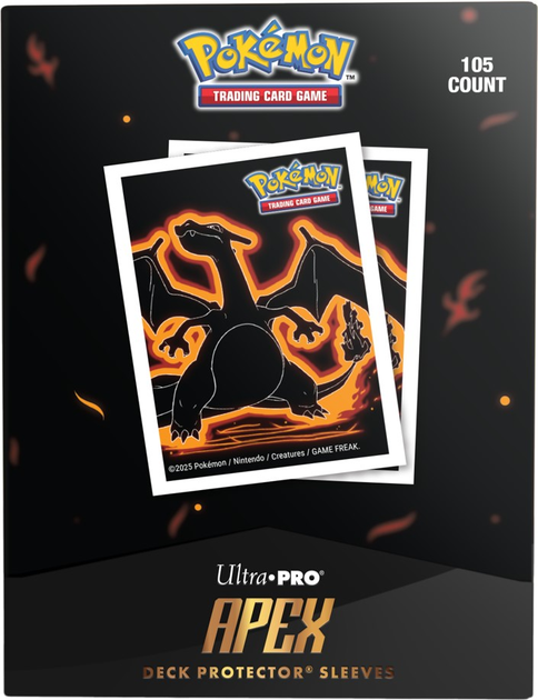Обкладинки для колекційних карток Ultra Pro: Pokémon - Apex Deck Protector Sleeves - Neon Kanto - Charizard (0074427166564) - зображення 3