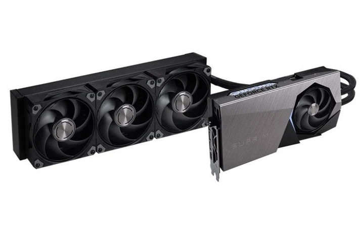 Видеокарта GF RTX 5090 32GB GDDR7 Suprim Liquid SOC MSI (GeForce