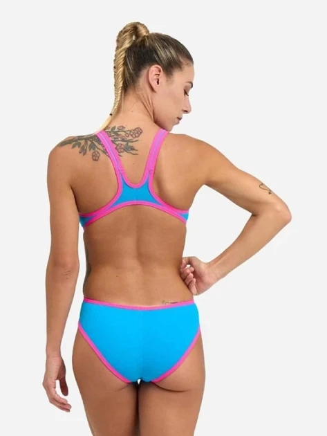 Купальник Arena ONE BIGLOGO ONE PIECE Blue/Pink 40 - изображение 3