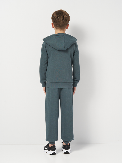 Детский спортивный костюм (худи + штаны) для мальчика Minoti 23fleece120 42575JNR 98-104 см Темно-серый (5063025438642) - изображение 2