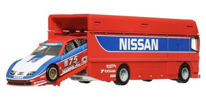 Машинка Hot Wheels Premium Car Culture Team Transport Euro Hauler '94 Nissan 300 ZX GT #73 1:64 HRV44 - зображення 4