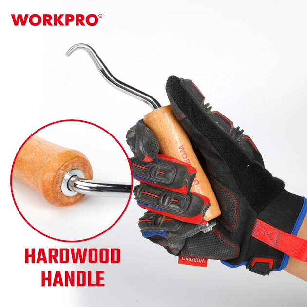 Крюк усиленный для скручивания вязальной проволоки WORKPRO WP329032 - Фото 7 Крюк усиленный для скручивания вязальной проволоки WORKPRO WP329032 - изображение 7