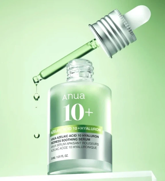 Сыворотка с азелаиновой кислотой Anua Azelaic Acid 10 Hyaluron Redness Soothing Serum 30 ml - Фото 1 Сыворотка с азелаиновой кислотой Anua Azelaic Acid 10 Hyaluron Redness Soothing Serum 30 ml - изображение 1