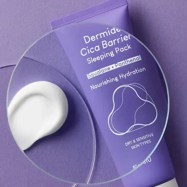 Восстанавливающая ночная маска с центеллой Purito Seoul Dermide Cica Barrier Sleeping Pack 80 ml - изображение 2
