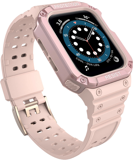 Ремінець із чохлом Hurtel Protect Strap Band для Apple Watch 42/44/45 мм Pink (9145576231760) - зображення 2