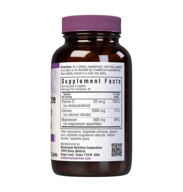 Цитрат кальция с магнием и витамином D3 Bluebonnet Nutrition (Calcium Citrate Magnesium Vitamin D3) 180 капсул - изображение 2
