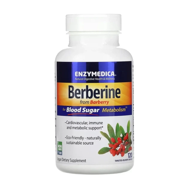 Берберин Berberine Enzymedica, 120 капсул - изображение 3