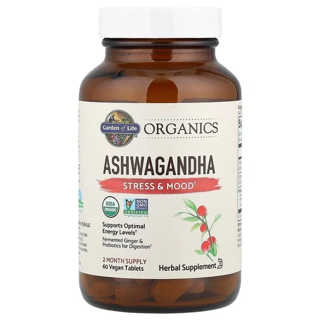 Ашваганда Ashwagandha Garden of Life, MyKind Organics, 60 таблеток - Фото 3 Ашваганда Ashwagandha Garden of Life, MyKind Organics, 60 таблеток - изображение 3