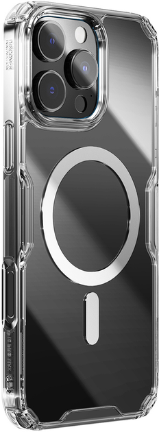 Etui plecki Nillkin Nature Pro Magnetic Case with MagSafe do Apple iPhone 16 Transparent/White (6902048287266) - obraz 2