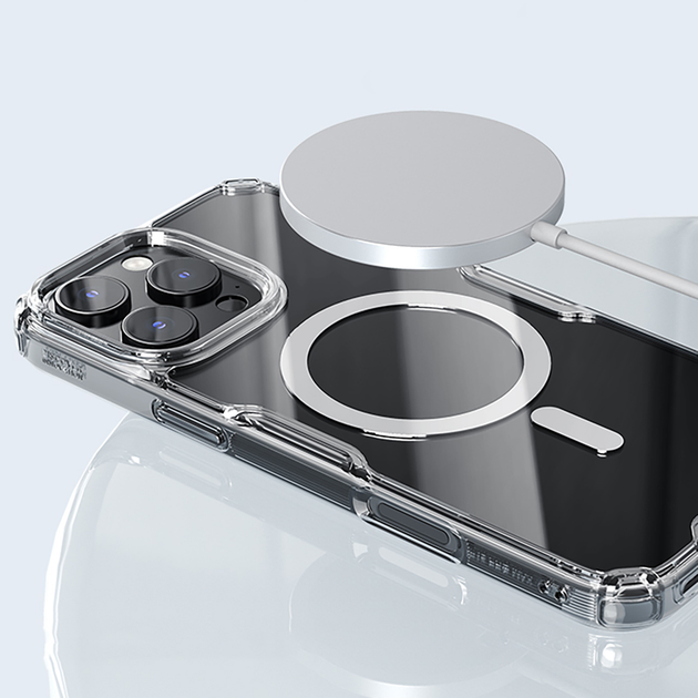 Etui plecki Nillkin Nature Pro Magnetic Case with MagSafe do Apple iPhone 16 Transparent/White (6902048287266) - obraz 13
