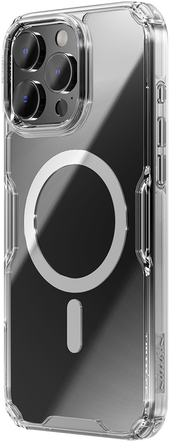 Etui plecki Nillkin Nature Pro Magnetic Case with MagSafe do Apple iPhone 16 Transparent/White (6902048287266) - obraz 3