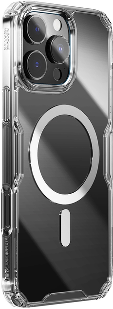 Панель Nillkin Nature Pro Magnetic Case with MagSafe для Apple iPhone 16 Pro Transparent/White (6902048287280) - зображення 3