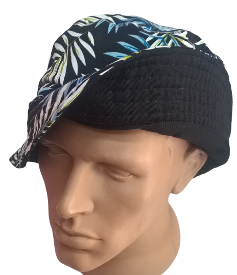 Панама летняя двухсторонняя из натуральной ткани с рисунком Snapback L (57-58) - изображение 2