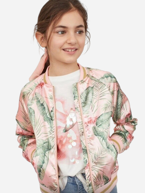 Подростковая ветровка-бомбер для девочки H&M Karolina Kijak 8129971kwer 164 см Розовая (PS2030000352296) 