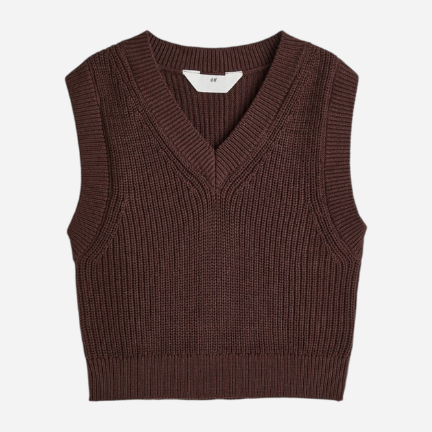 Детский вязаный жилет для девочек H&M 8656923kwer 134-140 см Коричневый (PS2030000353682) 