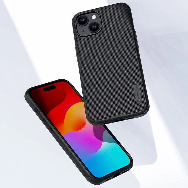 Etui plecki Nillkin Super Frosted Shield Pro Magnetic Case do Apple iPhone 15 Black (6902048265691) - obraz 7