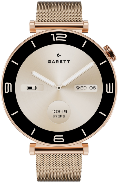 Смарт-годинник Garett Rose Gold Mesh (5904238486887) - зображення 3